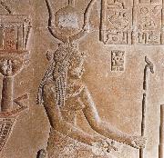 unknow artist Kleopatra VII. ,Relief,Dendera,Agypten oil painting on canvas